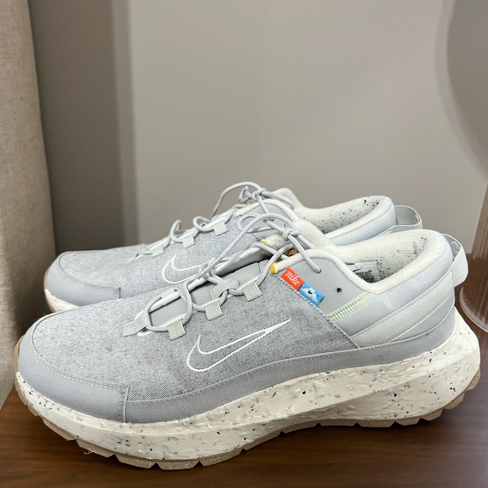 Nike Crater Remixa Grey Fog Sail Shoe - Mens 11.5